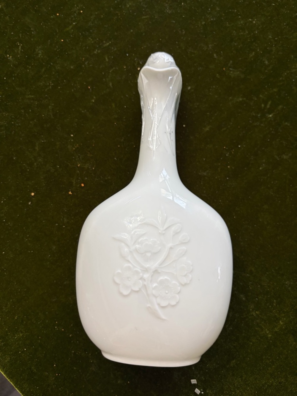 Royal Copenhagen White Glazed Porcelain Vase  with Blue Mark